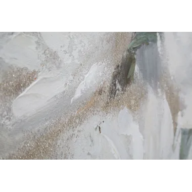 OBRAZ NA PŁÓTNIE CREM FLOWER 80x3,7x100 cm